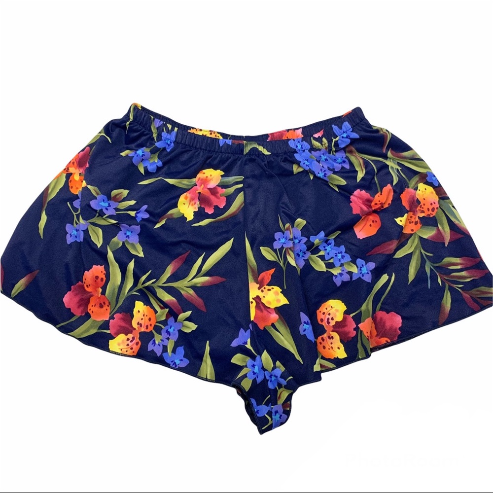 HP {South Point} Vtg Navy Floral Swim Shorts/Bottoms